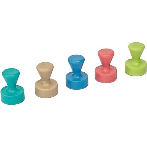 Maul Maul neodymium kegelmagneet, 12 mm, trekkracht 1,5kg, voor whitebord, assorti, blister van 10 stuks