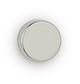 Maul MAUL neodymium schijfmagneet, ft 12 x 3 mm, trekkracht 2,5 kg, zilver, blister van 10 stuks