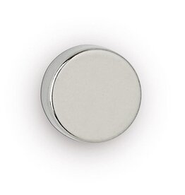 Maul MAUL neodymium schijfmagneet, ft 12 x 3 mm, trekkracht 2,5 kg, zilver, blister van 10 stuks