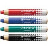 Stabilo Stabilo MARKdry potlood voor whiteboards, etui van 4st.