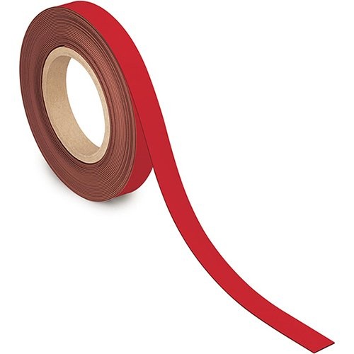 Maul MAUL magnetisch etiketband beschrijf- en wisbaar, 10mtx20mm, rood