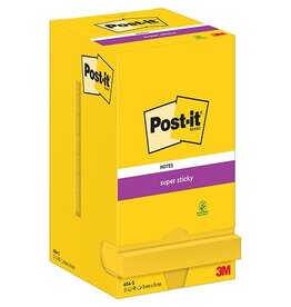 Post-It Super Sticky Ss Notes Geel 90V 76X76 P12 [1st]