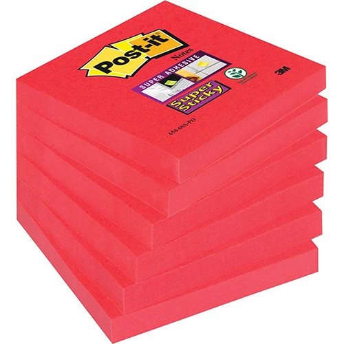 Post-It Super Sticky Post-it Super Sticky notes, 90 vel, roze (tropical pink)