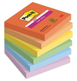 Post-It Super Sticky Post-it Super Sticky Notes Playful, 90 vel, 76 x 76 mm