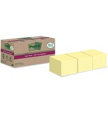 Post-It Super Sticky Post-it Super Sticky Notes Recycled, 70 vel, ft 76 x 76 mm, geel, 14 + 4 GRATIS
