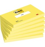 Post-It Notes Post-it Notes, 100 vel, ft 76 x 127 mm, pak van 6 blokken, neongeel