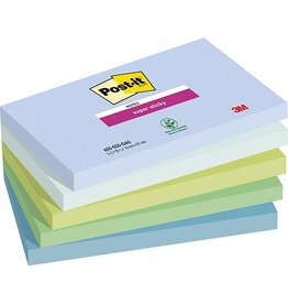 Post-It Super Sticky Post-it Super Sticky notes Oasis, 90 vel, 76 x 127 mm