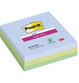 Post-It Super Sticky Post-it Super Sticky notes XL Oasis, 70 vel, 101 x 101 mm