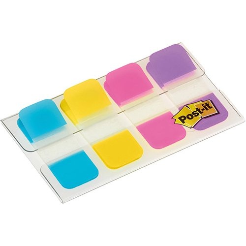 Post-It Index Post-it index Strong, ft 15,8 x 38,1 mm, blister met 4 kleuren, 10 tabs per kleur
