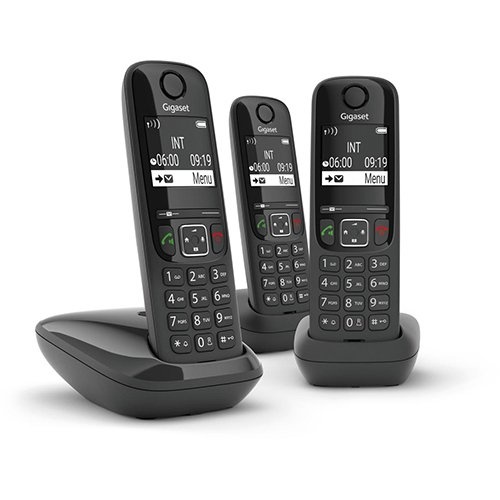 Gigaset Gigaset AS690A Trio DECT draadloze telefoon, zwart