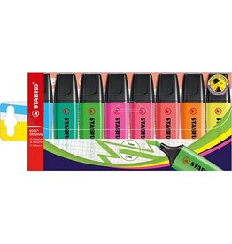 Stabilo STABILO BOSS ORIGINAL markeerstift, etui van 8st., assorti