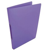 Alpha ringmap, voor ft A4, uit PP, 2 ringen van 16 mm, paars