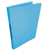 Alpha ringmap, voor ft A4, uit PP, 2 ringen van 16 mm, turkoois