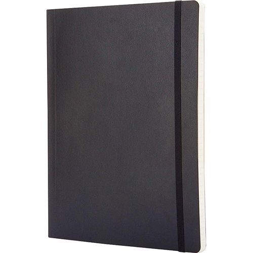 Moleskine Moleskine notitieboek, ft 19 x 25 cm, gelijnd, soepele cover, 192 blad, zwart