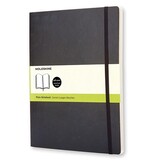 Moleskine Moleskine notitieboek, ft 19 x 25 cm, effen, soepele cover, 192 blad, zwart