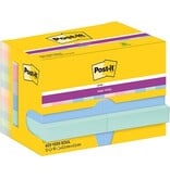 Post-It Super Sticky Post-It Super Sticky Notes Soulful, 90 vel, ft 47,6 x 47,6 mm, pak van 12 blokken