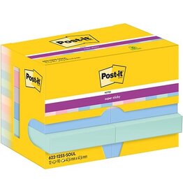 Post-It Super Sticky Post-It Super Sticky Notes Soulful, 90 vel, 47,6 x 47,6 mm