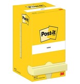 Post-It Notes Post-It Notes, 100 vel, ft 76 x 76 mm, geel, 12 blokken