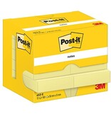 Post-It Notes Post-It Notes, 100 vel, ft 38 x 51 mm, geel, 12 blokken