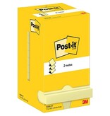 Post-It Z-Notes Post-It Z-Notes , 100 vel, ft 76 x 76 mm, geel, pak van 12 blokken