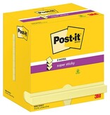 Post-It Super Sticky Post-It Super Sticky Z-Notes, 90 vel, ft 76 x 127 mm, geel, pak van 12 blokken