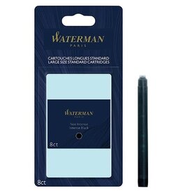 Waterman Waterman inktpatronen Standard Long, zwart (Intense) 8st.