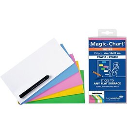 Legamaster Legamaster Magic-Chart notes, 250 vel, ft 10 x 20 cm, assorti