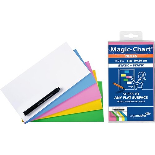 Legamaster Legamaster Magic-Chart notes, 250 vel, ft 10 x 20 cm, assorti