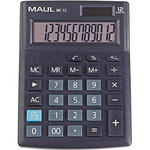 Maul MAUL bureaurekenmachine MC 12, zwart