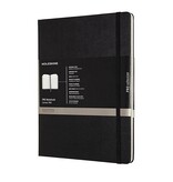 Moleskine Moleskine notitieboek professional,  ft 19 x 25 cm, gelijnd, harde cover, 189 blad, zwart