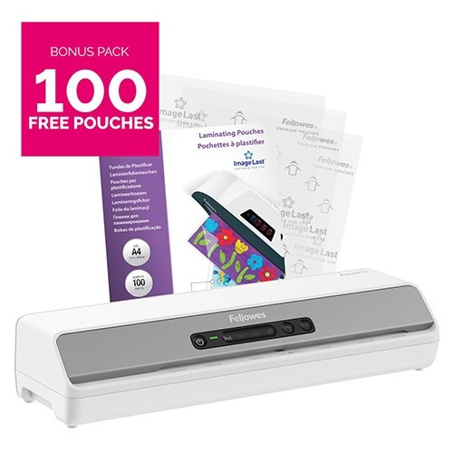 Fellowes Fellowes lamineermachine Amaris voor ft A3 + Bonus Pack van 100 lamineerhoezen (A4, 80 micron)