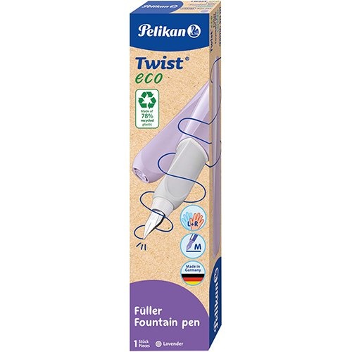 Pelikan Twist vulpen Eco, met vulling, lavendel