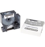 Rillprint Rillprint compatible D1 tape voor Dymo 45013, 12 mm, zwart op wit
