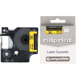 Rillprint Rill Comp Tape D1 12Mm Zw/Gl [1st]