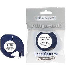 Rillprint Rillprint compatible LetraTAG tape voor Dymo 12 mm papier