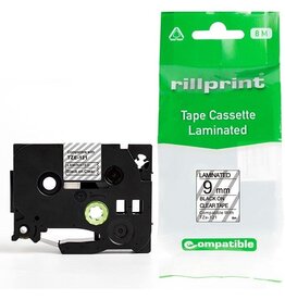 Rillprint Rillprint compatible TZe tape voor Brother TZe-121, 9 mm