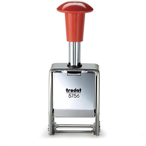 Trodat Trodat nummerstempel 5756/M, metaal, zwarte inkt