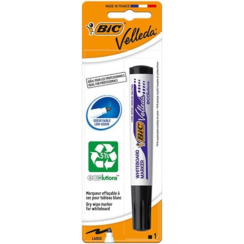 Velleda Bic Velleda whiteboardmarker 1701 Ecolutions, zwart