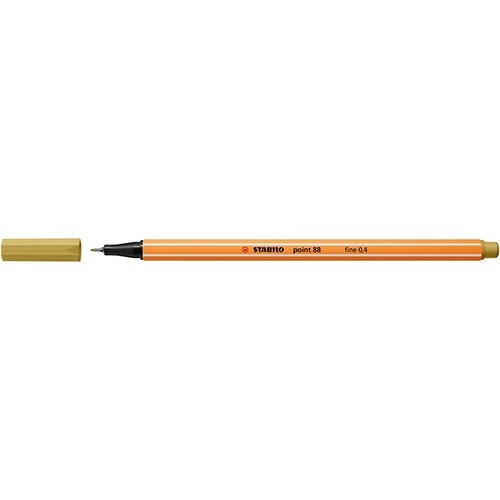 Stabilo STABILO point 88 fineliner, kakigroen — levering per 10