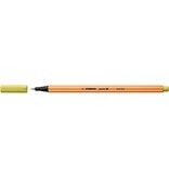 Stabilo STABILO point 88 fineliner, mosterdgeel — levering per 10