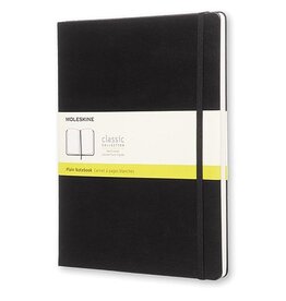 Moleskine Moleskine notitieboek, 19 x 25 cm, effen, 192 blad, zwart