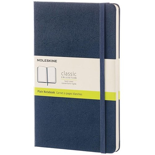 Moleskine Moleskine notitieboek, 13 x 21 cm, effen, 240 blad, saffier