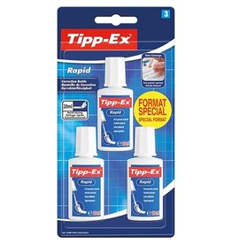 Tipp-ex Tipp-Ex correctievloeistof Rapid, blister van 3 stuks, special format