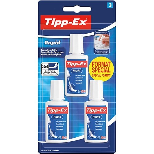 Tipp-ex Tipp-Ex correctievloeistof Rapid 3st. special format