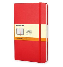 Moleskine Moleskine notitieboek, 13 x 21 cm, gelijnd, 240 blad, rood