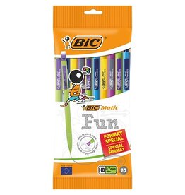 Bic Bic Matic vulpotlood Fun 0,7 mm, ophangzakje van 10 stuks
