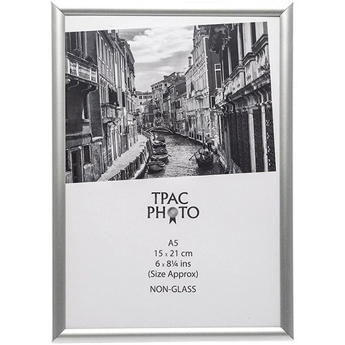 The Photo Album Company Inspire by Hampton Frames fotokader aluminium, ft A5, zilver