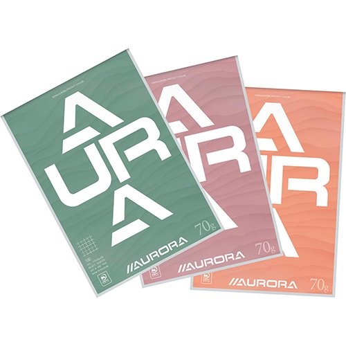 Aurora Aurora schrijfblok A4 70 g geruit 5x5, 100 vel [10st]