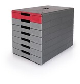 Durable Durable ladenblok Idealbox Pro, 7 laden, rood