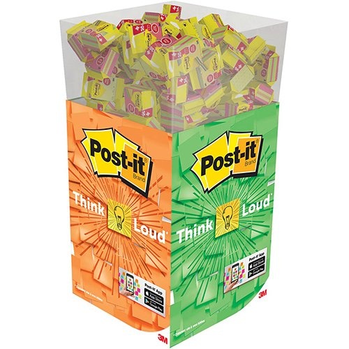 Post-It Notes Post-it dumpbin display Notes kubus